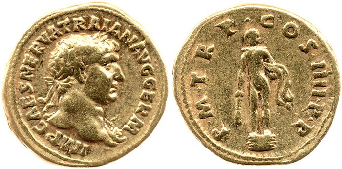 RIC II Trajan 50, реверс, bm