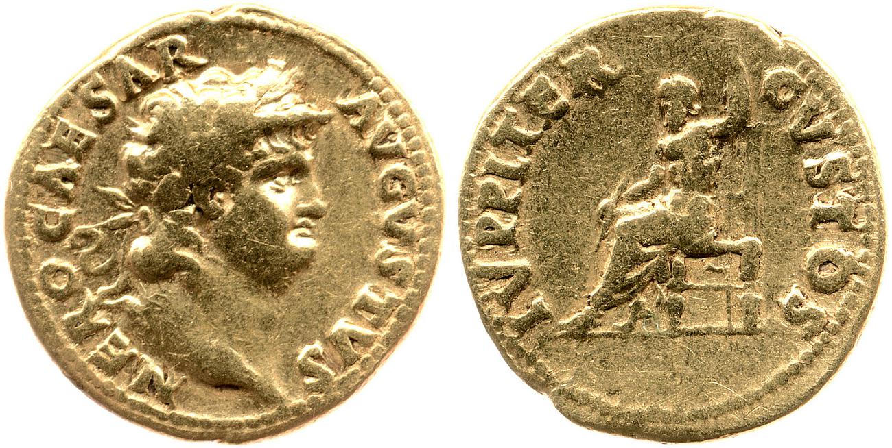 RIC I (second edition) Nero 52, аверс, bm