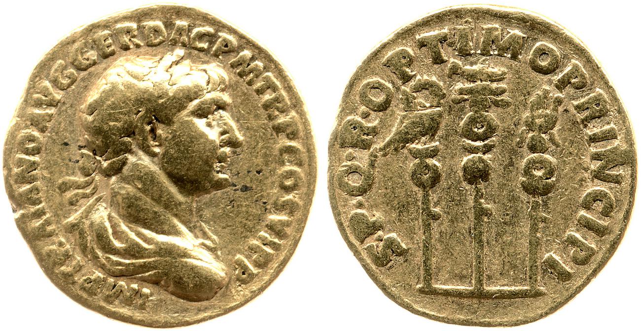 RIC II Trajan 294, аверс, bm
