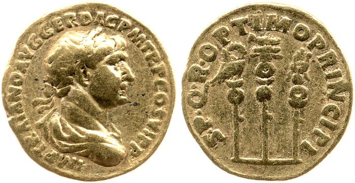 RIC II Trajan 294, реверс, bm