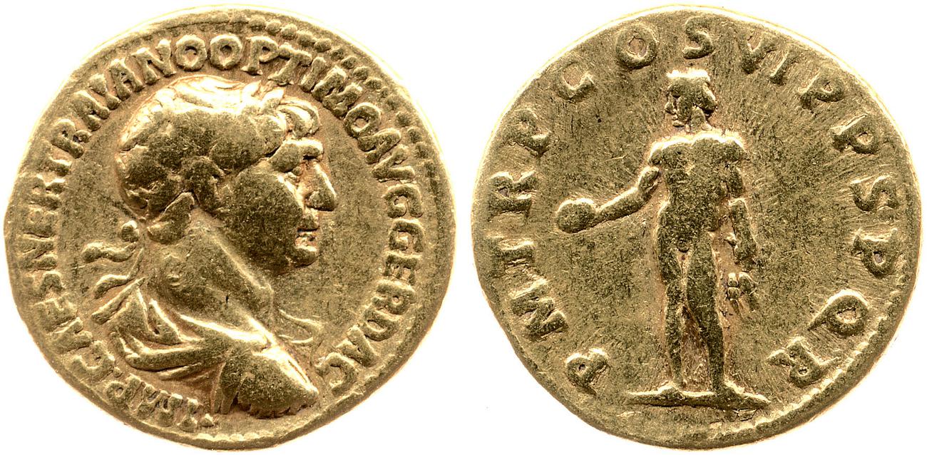 RIC II Trajan 347, аверс, bm