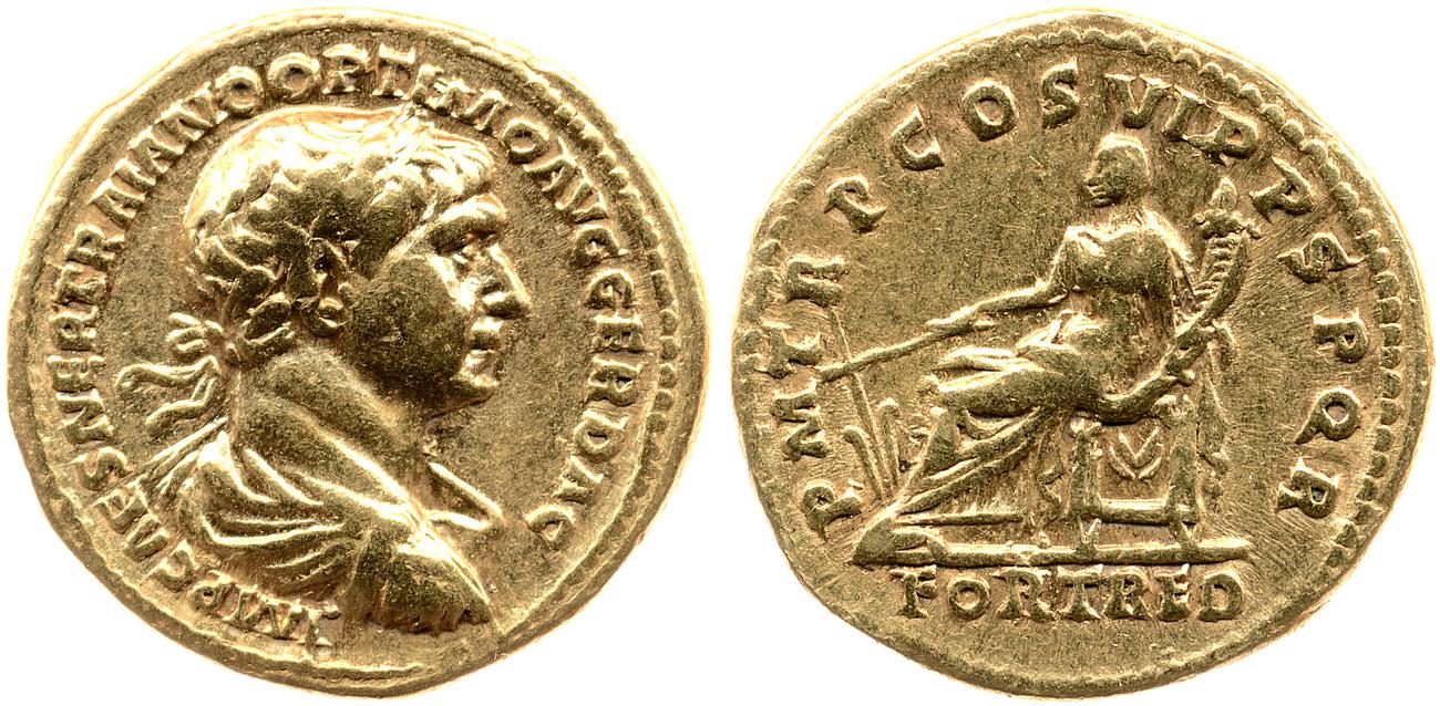 RIC II Trajan 319, аверс, bm