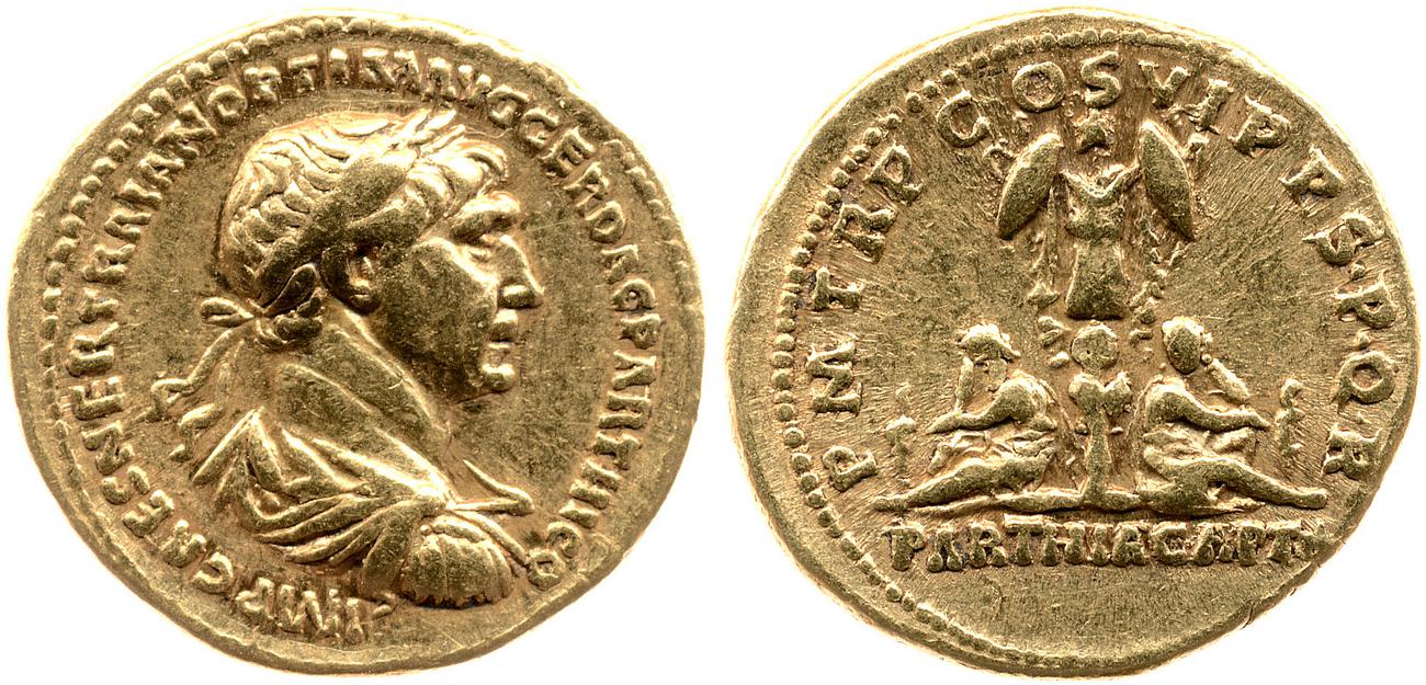 RIC II Trajan 324, аверс, bm
