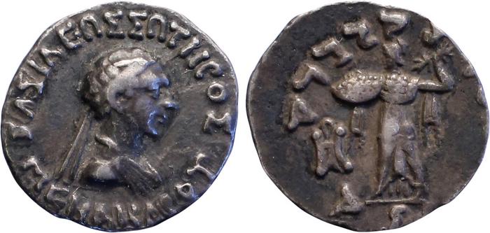 Bactrian and Indo-Greek Coinage Menander I 13.19, bm