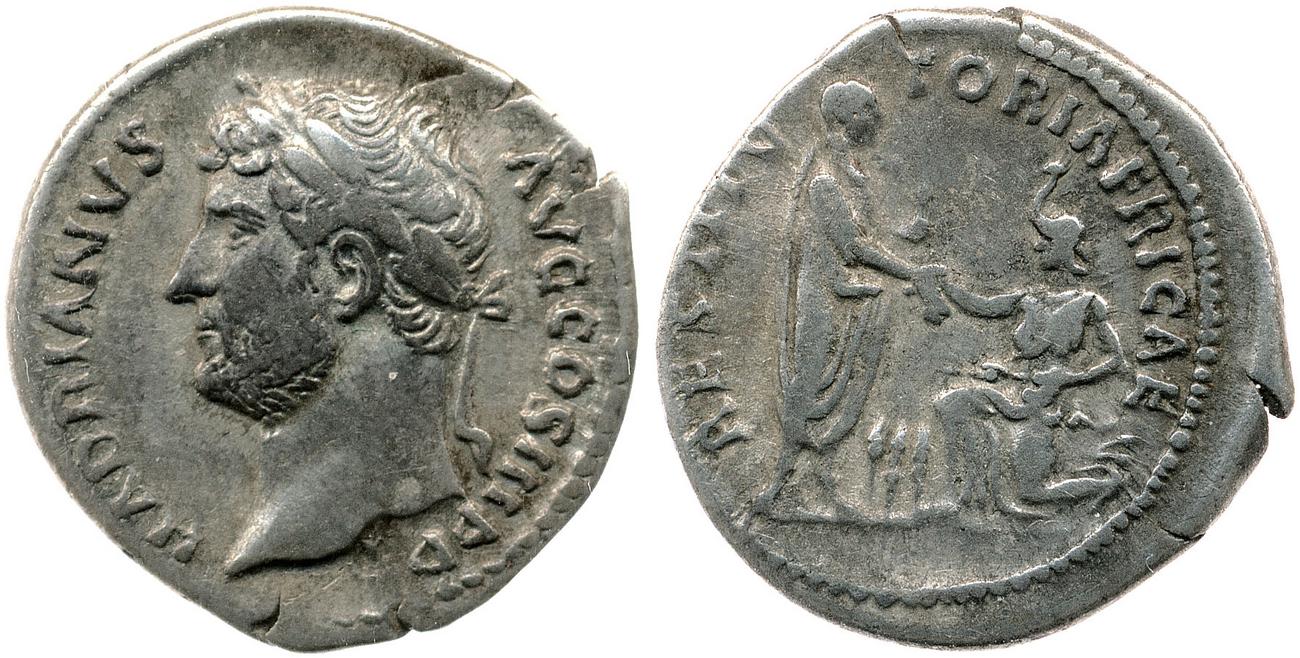 RIC II, Part 3 (second edition) Hadrian 1572, аверс, bm