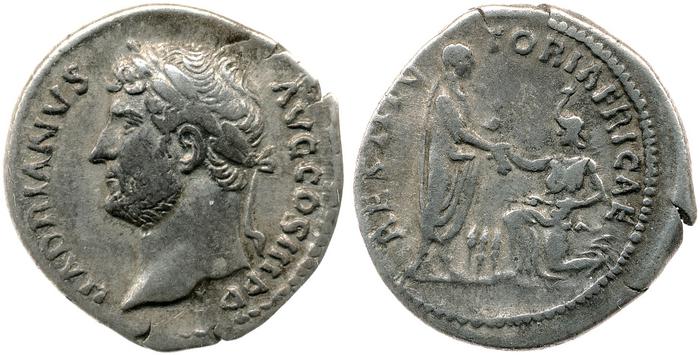 RIC II, Part 3 (second edition) Hadrian 1572, реверс, bm