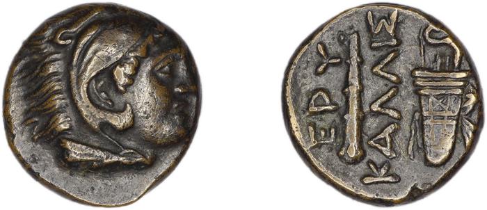 Erythrae Kinns 1980 Period III.1, AE 7, реверс, bm