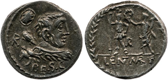 RRC 329/1c, реверс, bm