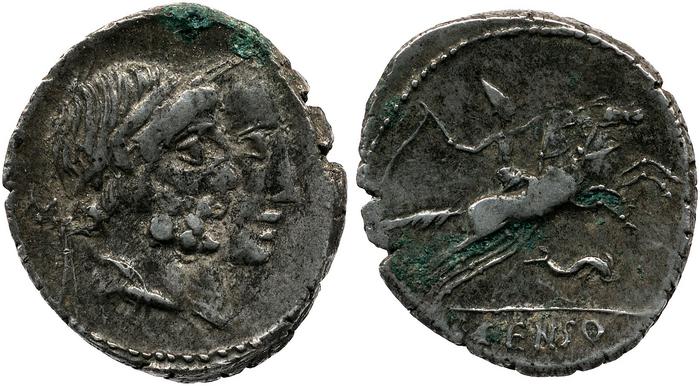 RRC 346/1c, реверс, bm