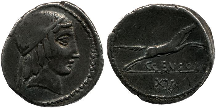 RRC 346/2c, реверс, bm