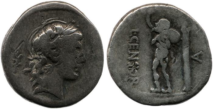 RRC 363/1a, реверс, bm