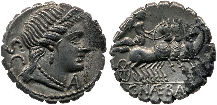 RRC 382/1a, реверс, bm