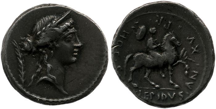 RRC 419/1c, реверс, bm
