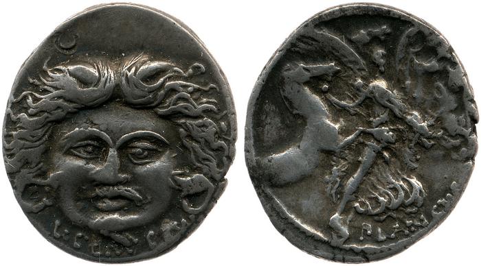 RRC 453/1a, реверс, bm