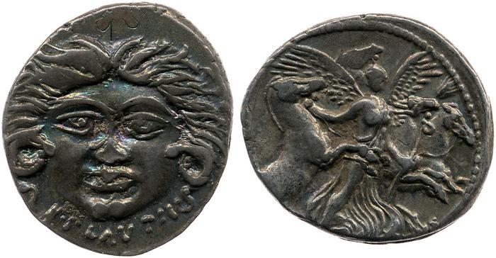 RRC 453/1a, реверс, bm