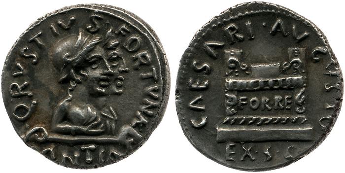 RIC I (second edition) Augustus 322, реверс, bm