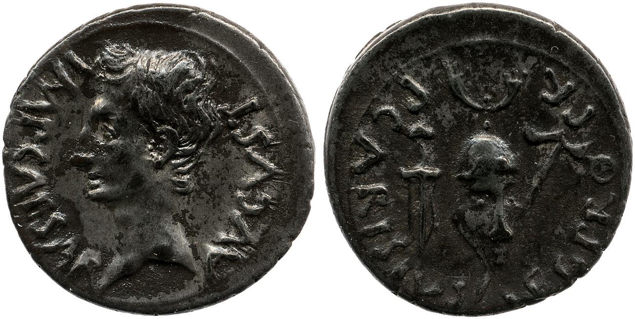 RIC I (second edition) Augustus 7B, аверс, bm