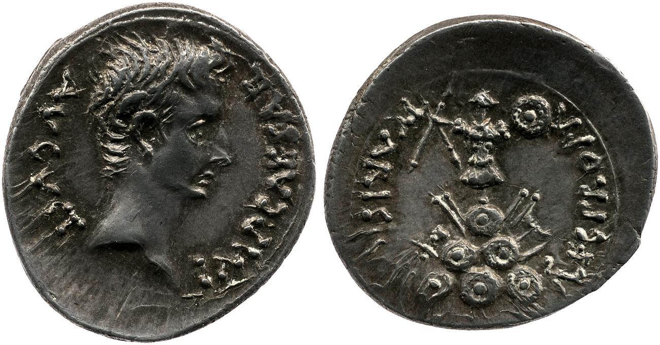 RIC I (second edition) Augustus 4A, аверс, bm