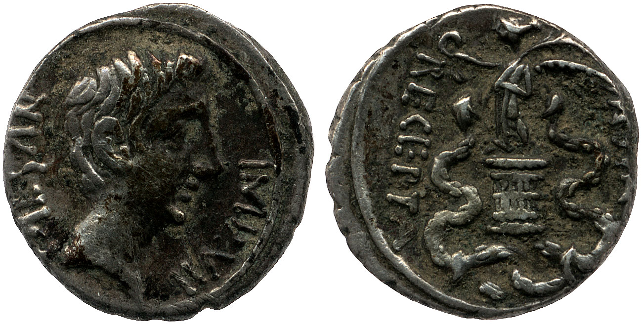 RIC I (second edition) Augustus 276, аверс, bm