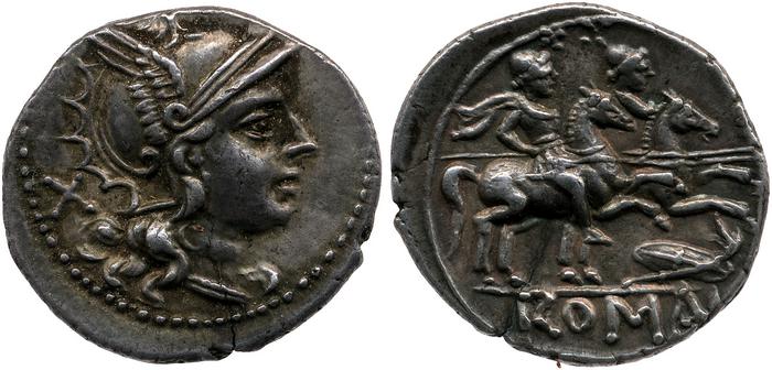 RRC 128/1, reverse, bm