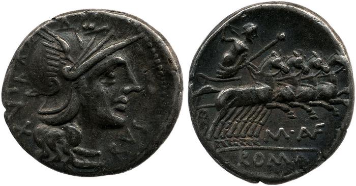 RRC 227/1c, реверс, bm