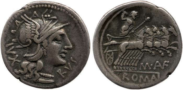 RRC 227/1c, реверс, bm