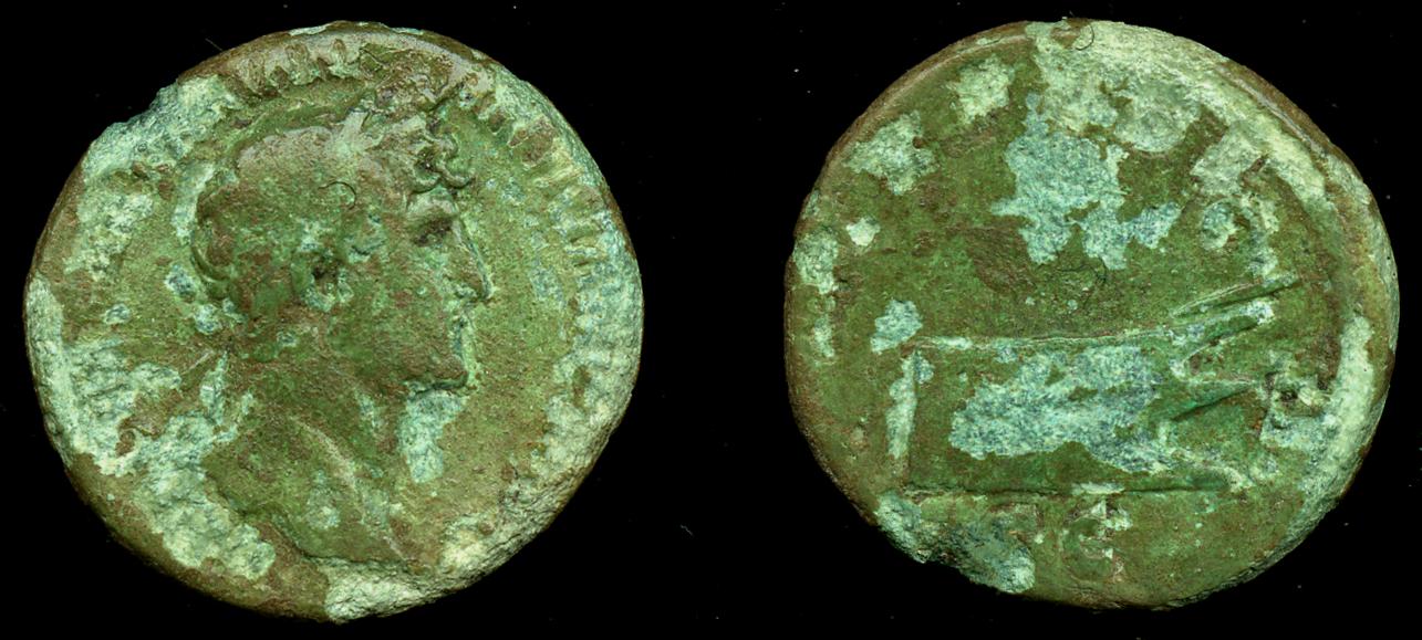 RIC II, Part 3 (second edition) Hadrian 627, аверс, bm