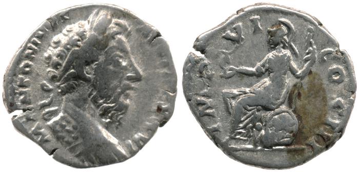 RIC III Marcus Aurelius 260A, реверс, bm