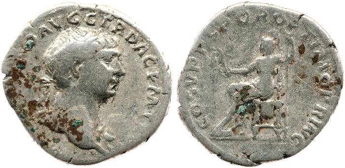 RIC II Trajan 116, reverse, bm