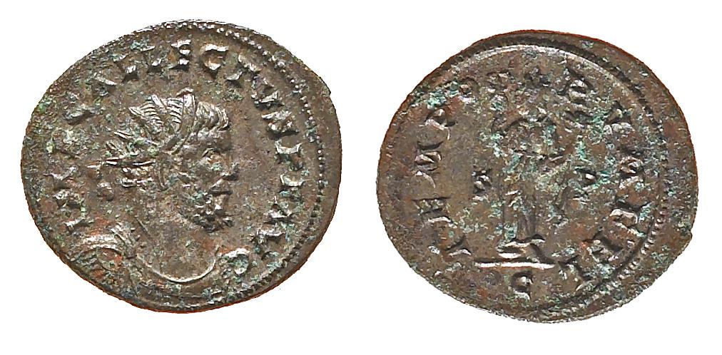 RIC V Allectus 117, аверс, bm