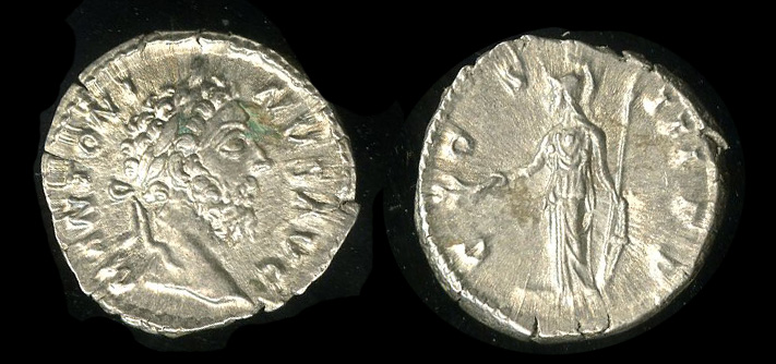 аверс RIC III Marcus Aurelius 413