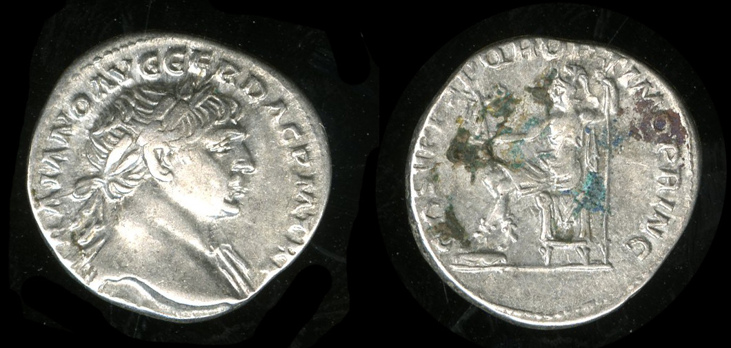 RIC II Trajan 116, obverse, bm