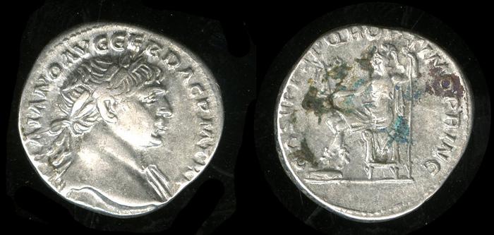 RIC II Trajan 116, reverse, bm
