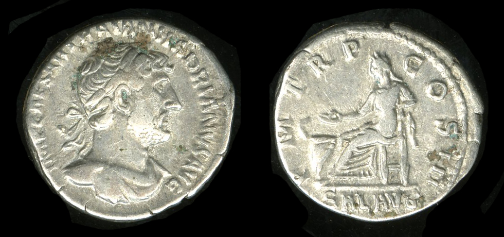 аверс RIC II, Part 3 (second edition) Hadrian 378