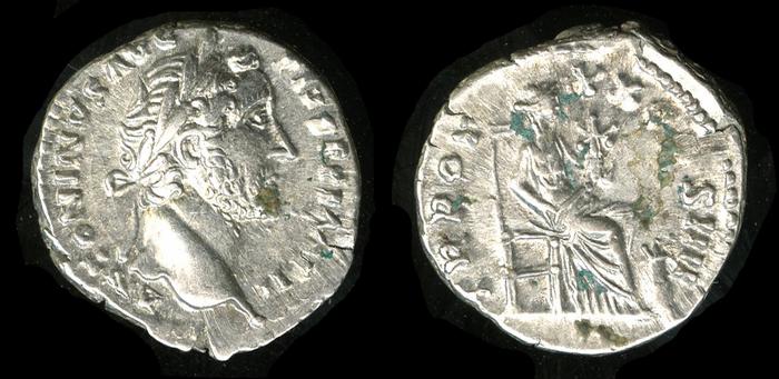 RIC III Antoninus Pius 262, реверс, bm