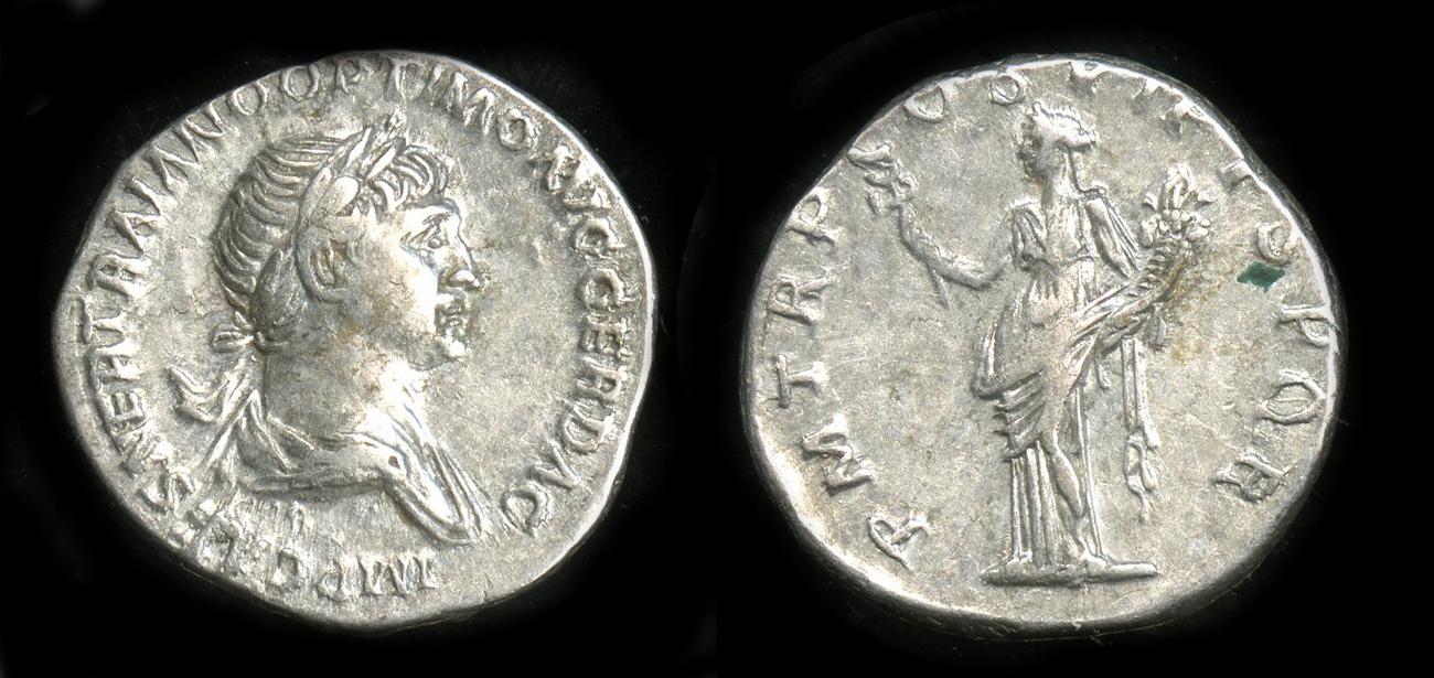 RIC II Trajan 343, аверс, bm