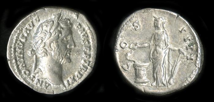 RIC III Antoninus Pius 167, реверс, bm