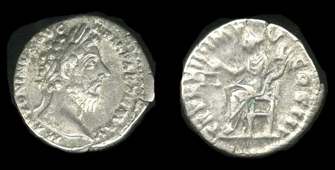 аверс RIC III Marcus Aurelius 209