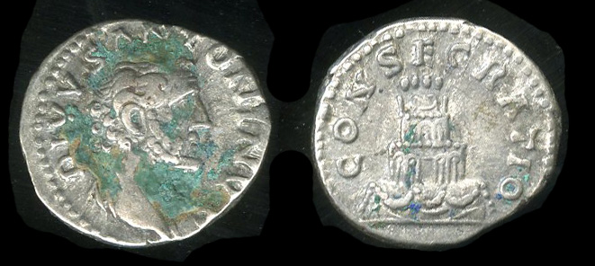 RIC III Marcus Aurelius 438, реверс, bm