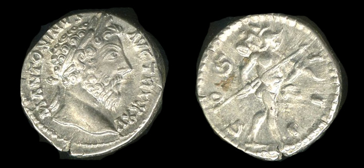RIC III Marcus Aurelius 231, аверс, bm