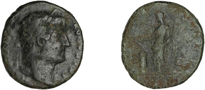 RIC II, Part 3 (second edition) Hadrian 828, реверс, bm