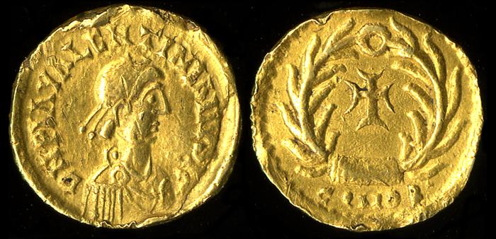 RIC X Burgundians or Franks 3784, реверс, bm