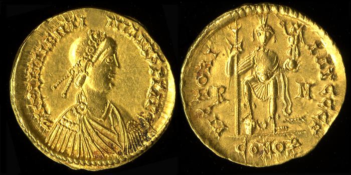 RIC X Burgundians or Franks 3783, реверс, bm