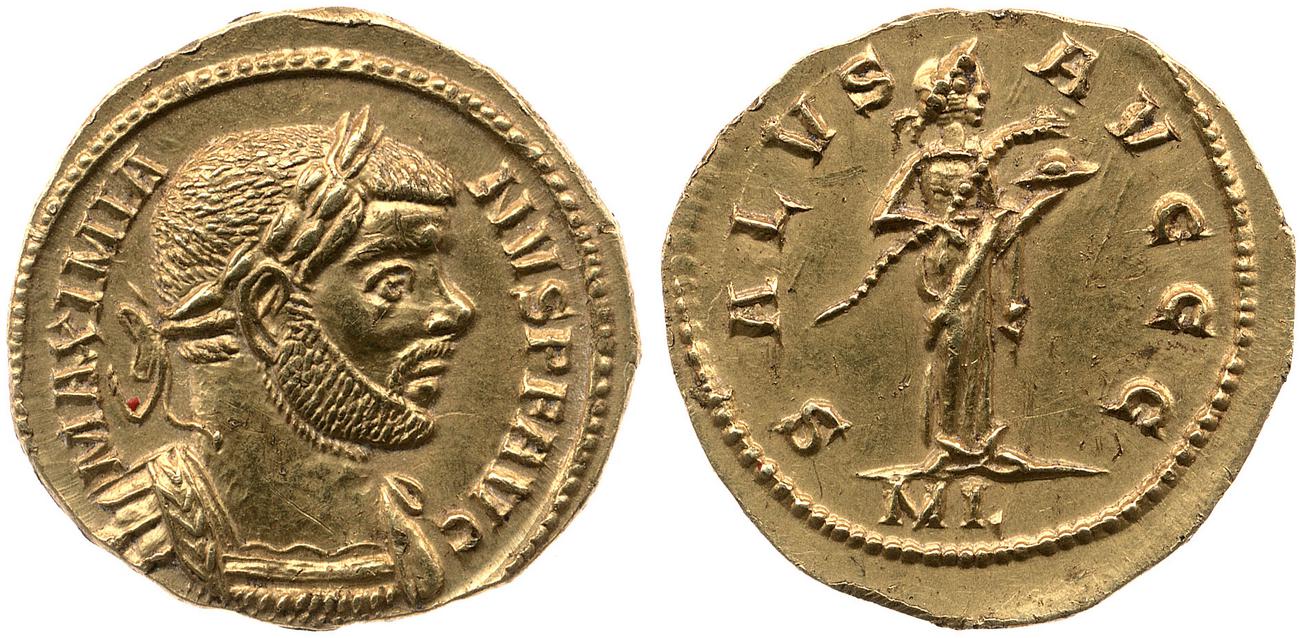 RIC V Carausius issuing for Diocletian/Maximian 32, аверс, bm