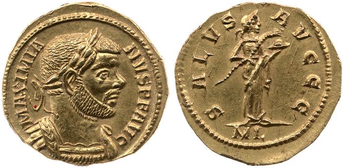 RIC V Carausius issuing for Diocletian/Maximian 32, реверс, bm