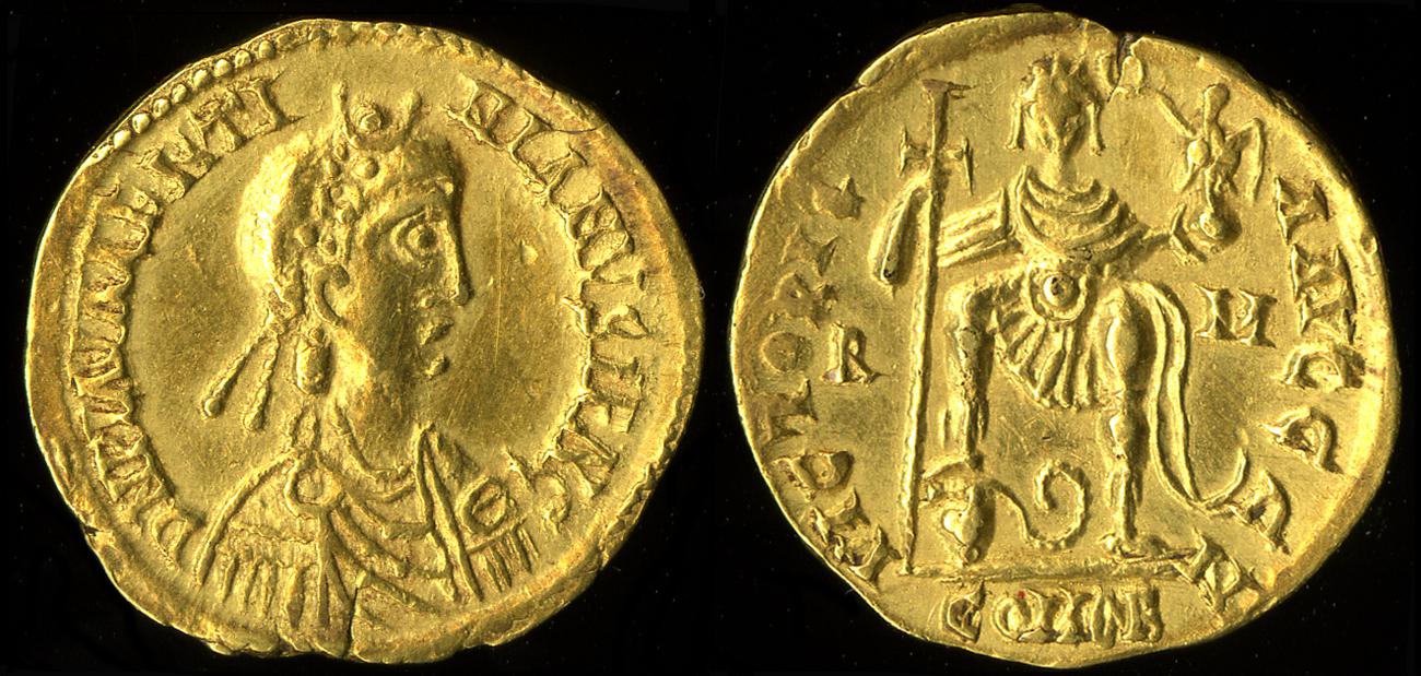 RIC X Burgundians or Franks 3783, аверс, bm