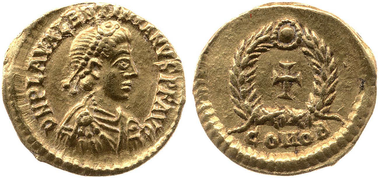аверс RIC X Valentinian III 2065