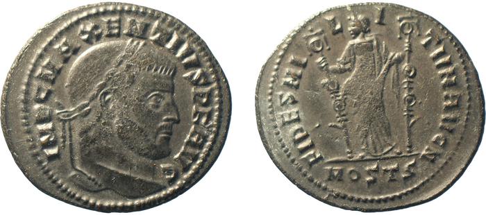 RIC VI Ostia 45, реверс, bm