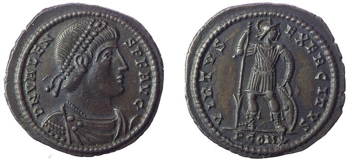 RIC IX Arelate 5, реверс, bm