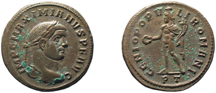 RIC VI Ticinum 29b, реверс, bm